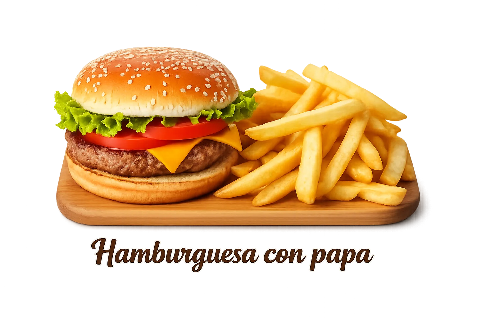 Hamburguesa con papa